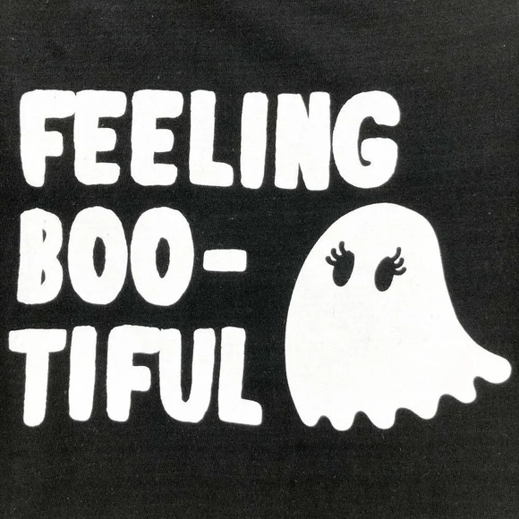 Chemistry Women's Black Feeling Bootiful Cap Sleeve Graphic Tee Size L - Picture 3 of 4